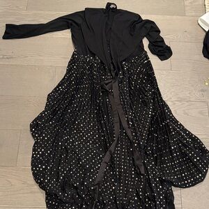 LuLaRoe Black Cardigan with Stars